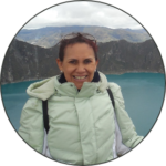 Mercedes Murgueytio smiling in Ecuador.