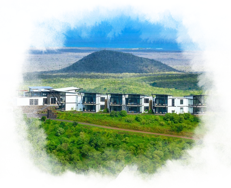 A land trip lodge with lots of windows.